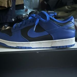 Nike Dunks Blue and Black Hyper Cobalt Men’s Size 13 Us